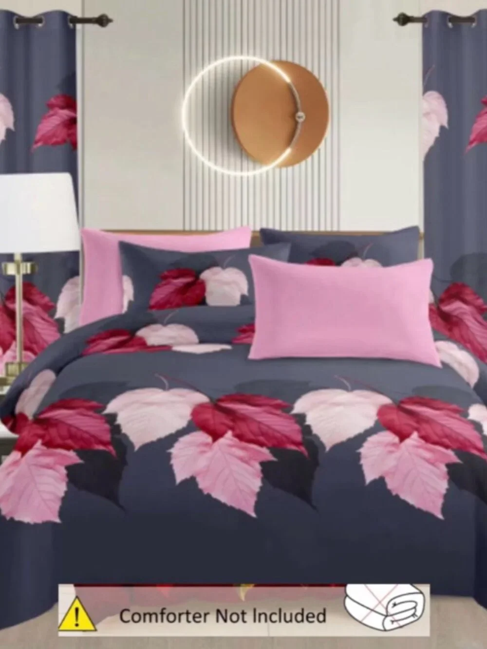 King Size 8-Piece Cotton Bedding Set with Sheets 4 Pillowcases Flat Fitted Sheet